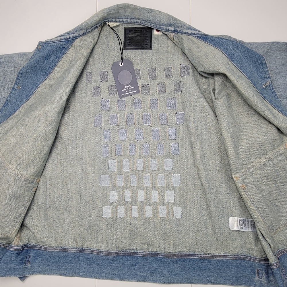 Levi’s Japanese Denim Utility Trucker Jacket Mens XXL Made In Japan A71500003 - Picture 6 of 13